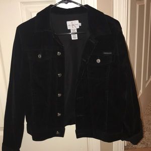 Black Calvin Klein Corduroy Jacket 
